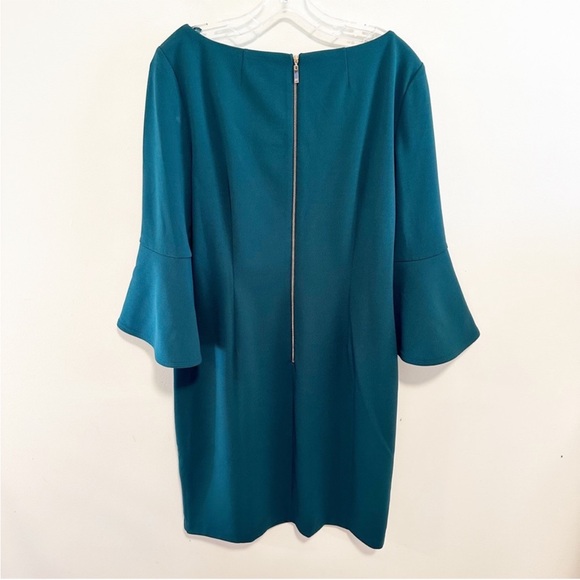 Jessica Howard Peplum Belle Sleeves Cocktail Work Wear Dress - Picture 4 of 8